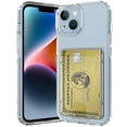 thumbnail image 1 of Feishell for iPhone 13 Wallet Case, with ID & Credit Card Holder Slots Pockets Back Cover [Slim & Protection] Anti-Yellowing Flexible TPU Transparent Cover For iPhone 13 6.1", Clear, 1 of 7