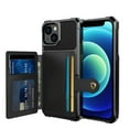thumbnail image 1 of Feishell for iPhone 13 Wallet Case, with ID&Credit Card Holder Slots Pockets Wallet Back Cover Stand Flip Folio Leather Magnetic Absorption Cover For Apple iPhone 13 6.1", Black, 1 of 7