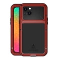 thumbnail image 1 of Feishell iPhone 14 Plus Metal Bumper Silicone Case with Stand Hybrid Military [Tough Armour] Shockproof Heavy Duty Rugged case Built-in Screen Protector Cover for iPhone 14 Plus,Red, 1 of 7