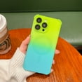 thumbnail image 1 of Feishell for iPhone 14 Pro Max (6.7 inch) Two-color Gradient Magnetic Case Compatible with MagSafe,Built-in Camera Lens Protect Film,Shockproof Anti-Scratch Fashion Silicone Phone Case,Green+Blue, 1 of 10