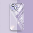 thumbnail image 1 of Feishell for iPhone 14 Pro Max Slim Case,Luxury Crystal Clear with Camera Lens Protector Hard PC+Soft TPU Silicone Bumper Shockproof Drop Protective Anti-Yellowing Back Phone Cover.Purple, 1 of 9