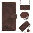 thumbnail image 1 of Feishell for iPhone 14 Pro Wallet Case, Long Shoulder Strap Lanyard Card Slots Holder Crossbody Premium PU Leather Soft TPU Flip Folio Cover with Kickstand Magnetic Clasp Case,Brown, 1 of 9
