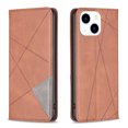 thumbnail image 1 of Feishell for iPhone 15 6.1 inch Folio Flip Case,Premium Durable PU Leather Magnetic Closure Credit Card Slots Kickstand Shockproof TPU Inner Wallet Phone Case,Brown, 1 of 9