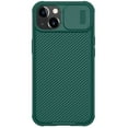 thumbnail image 1 of Feishell for iPhone 15 Plus Case with Slide Camera Lens Protection Cover, Armor TPU Bumper Tough PC Cover, Shockproof Protective Classic Texture Non-Slip Slim Phone Case,Darkgreen, 1 of 14