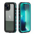 thumbnail image 1 of Feishell for iPhone 15 Plus Waterproof Case Built-in Screen Protector Clear Water Proof Shockproof Dustproof Snowproof Full Body Rugged Transparent Underwater Phone Case,Blue, 1 of 15