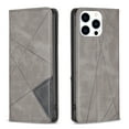 thumbnail image 1 of Feishell for iPhone 15 Pro Max 6.7 inch Folio Flip Case,Premium Durable PU Leather Magnetic Closure Credit Card Slots Kickstand Shockproof TPU Inner Wallet Phone Case,Gray, 1 of 9