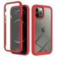 thumbnail image 1 of Feishell iPhone 15 Pro Max Case Built-in Screen Protector Clear Rugged 360 Full Body Protective Shockproof Hard Back Soft TPU Defender Dual Layer Heavy Duty Bumper Anti-Scratch Cover Case, Red, 1 of 6