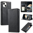 thumbnail image 1 of Feishell for iPhone 15 Wallet Case, Premium PU Leather Credit Card Holder Magnetic Closure Flip Kickstand Cover [TPU Inner Shell] Shockproof Phone Case Compatible with iPhone 15,Black, 1 of 8