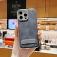 thumbnail image 1 of Feishell for iPhone 16 Pro Case, Slim Leather Luxury Business PU Non-Slip Grip Rugged Bumper Shockproof Anti-Scratch with Hidden Kickstand Protective Cover Phone Cases for iPhone 16 Pro, Blue, 1 of 11