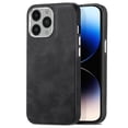 thumbnail image 1 of Feishell for iPhone 16 Pro Max Case with Hidden SIM Card Slots & Paper Clips Holder, Premium PU Leather TPU Shockproof Slim Cover with Plating Buttons for iPhone 16 Pro Max, Black, 1 of 11