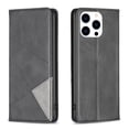 thumbnail image 1 of Feishell for iPhone 16 Pro Max Folio Flip Case,Premium Durable PU Leather Magnetic Closure Credit Card Slots Kickstand Shockproof TPU Inner Wallet Classic Retro Phone Case,Black, 1 of 9