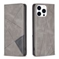 thumbnail image 1 of Feishell for iPhone 16 Pro Max Folio Flip Case,Premium Durable PU Leather Magnetic Closure Credit Card Slots Kickstand Shockproof TPU Inner Wallet Classic Retro Phone Case,Gray, 1 of 9