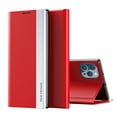 thumbnail image 1 of Feishell for iPhone 16 Pro Max Leather + Hard PC Case,[Compatible with Wireless Charging] Luxury Business Style Shockproof Protective Slim Phone Cover for iPhone 16 Pro Max,Red, 1 of 9