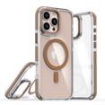 thumbnail image 1 of Feishell for iPhone 16 Transparent Case, Compatible with MagSafe Charging, Colored Bumper, Enhanced Screen & Camera Protection, Shockproof Clear Slim Phone Case for iPhone 16,Desert Gold, 1 of 8