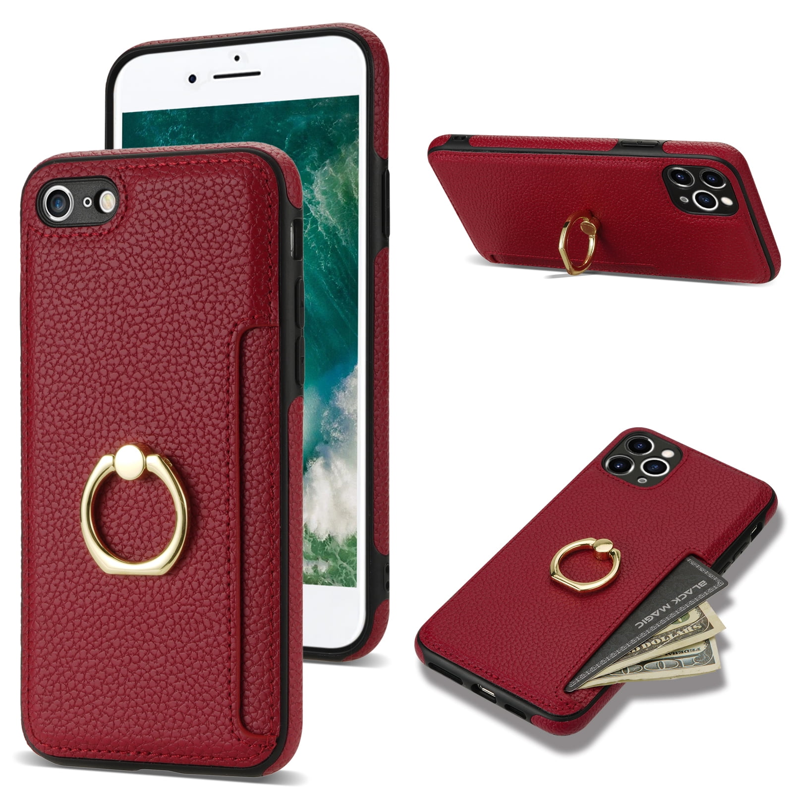 Feishell for iPhone 7 / 8/ SE 2020/ SE 2022 Wallet Case with Card