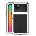 thumbnail image 1 of Feishell iPhone 7 / 8 / SE 2022 & 2020 Metal Bumper Silicone Case with Stand Hybrid Military [Tough Armour] Shockproof Heavy Duty Rugged case Built-in Screen Protector Cover,White, 1 of 7