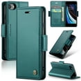 thumbnail image 1 of Feishell for iPhone 7 / iPhone 8 / iPhone SE 2020/2022 Wallet Case with [RFID Blocking] Leather Flip Folio Strong Magnetic Closure Protective Cover Credit Card Holder Kickstand Men Women,Green, 1 of 12