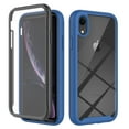thumbnail image 1 of Feishell iPhone XR Case Built-in Screen Protector Clear Rugged 360 Full Body Protective Shockproof Hard Back Soft TPU Defender Dual Layer Heavy Duty Bumper Anti-Scratch Cover Case, Darkblue, 1 of 6