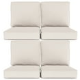thumbnail image 1 of Feishominoo 23" x 24" x 4" Outdoor Back and Seat Cushions Set of 4, 8-Piece Replacement Deep Seating Cushions for Patio Furniture, Beige, 1 of 6