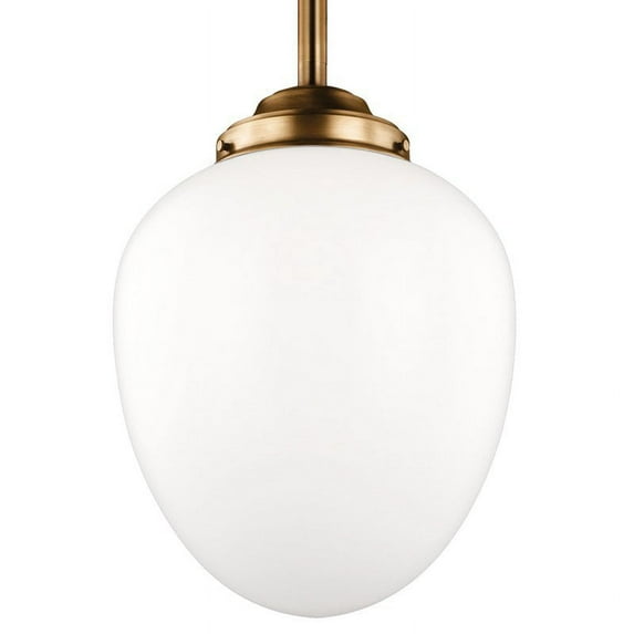 Feiss 1-light Aged Brass Pendant
