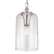 Open Box Feiss Hounslow Brushed Steel 1-light Pendant