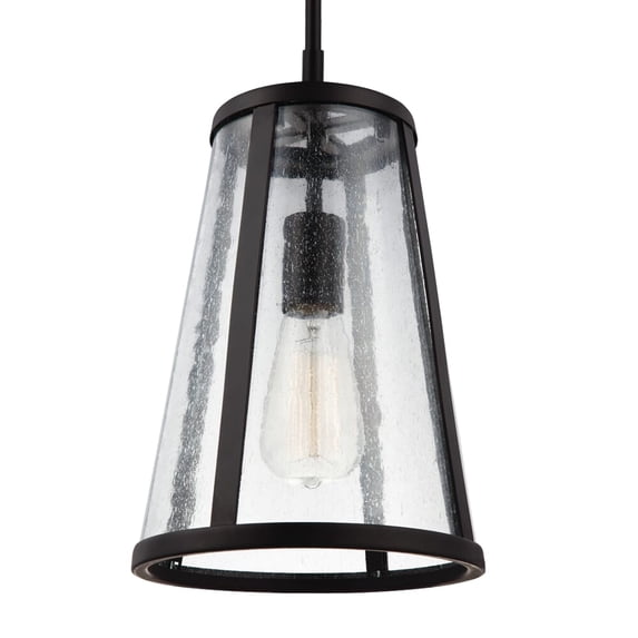 Feiss P1287ORB Harrow 1-Harrow Mini Pendant in Oil Rubbed Bronze