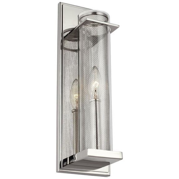Generation Lighting Silo 15" High Polished Nickel Wall Sconce