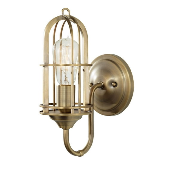 Feiss WB1703DAB Urban Renewal 1-Light Dark Antique Brass Wall Bracket