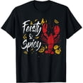 thumbnail image 1 of Feisty And Spicy Crawfish Funny Boil Cajun Crawfish Festival T-Shirt, 1 of 3