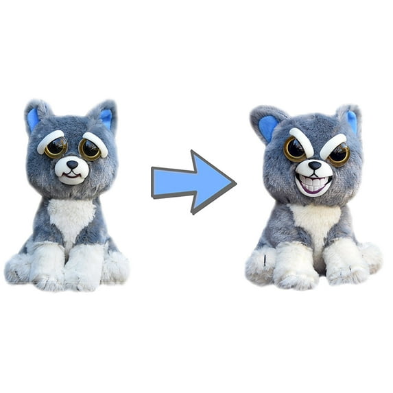 Feisty Pets 8" Plush, Sammy Suckerpunch the Dog (Sly Grin)