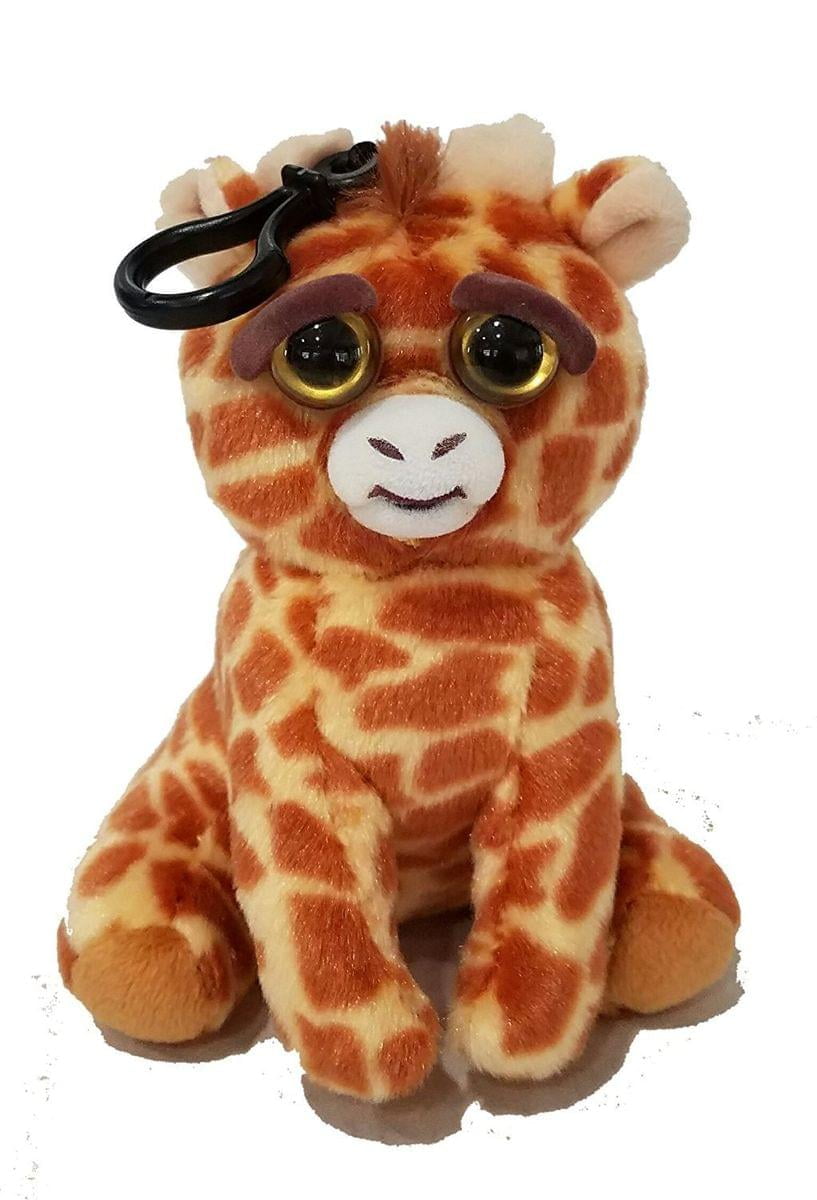 Feisty Pets Scrappy Savannah Giraffe Tongue Out Plush Key Chain - Main Image