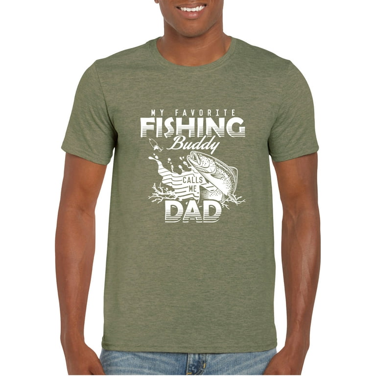 Feisty and Fabulous Fishing Buddy Dad, Gift for Father, Birthday Gift for  Men, Green Small