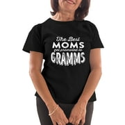 Feisty and Fabulous, Grandma Shirts for Women Funny, Grandma T Shirt, Black Mom to Gramms