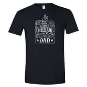 Feisty and Fabulous People Call Me Mechanic My Favorite People Call Me Dad Shirt for Him Black Small