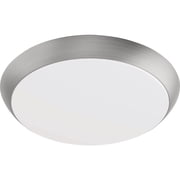 Feit 3019442 3 x 11 x 11 in. Brushed Nickel & White Ceiling Fixture