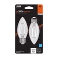 thumbnail image 1 of Feit White B10 E26 (Medium) Filament LED Bulb Soft White 40 Watt Equivalence 2 pk, 1 of 7