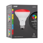 Feit BR30 E26 Medium Smart-Enabled LED Floodlight Bulb Color Changing 65 Watt Equivalence 1 pk
