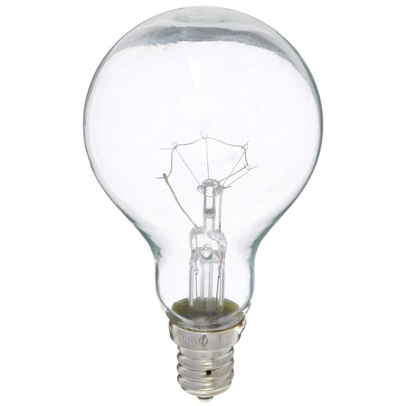 Feit Ceiling Fan Bulb 40W 120V Clear Candelabra E12 Base BP40A15C/CL/CF (2 PACK)