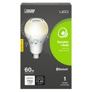 Feit Electric Intellibulb LED 12 Watt (60W Equivalent) Bright White (3000K), A19, Medium E26 Base, Bluetooh Speaker Light Bulb