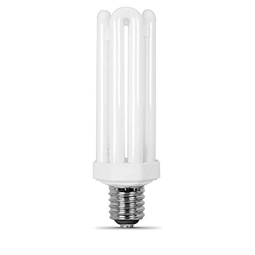 300-Watt Equivalent CFLNI Quad Tube E26 Base with Mogul Base Adapter Non-Dimmable CFL Light Bulb, Daylight 6500K 300-Watt Equivalent CFLNI Quad Tube E26 Base with Mogul Base Adapter Non-Dimmable CFL Light Bulb, Daylight 6500K