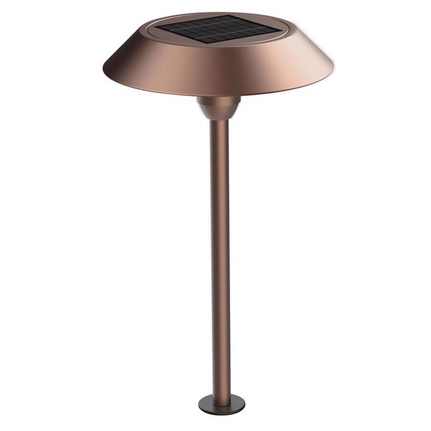 Bronze Solar LED Pathway Light with Dusk to Dawn Sensor