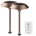 thumbnail image 1 of Feit OneSync Landscape Bronze Solar LED Pathway Light Starter Kit, 2 lights plus Remote, 1 of 5
