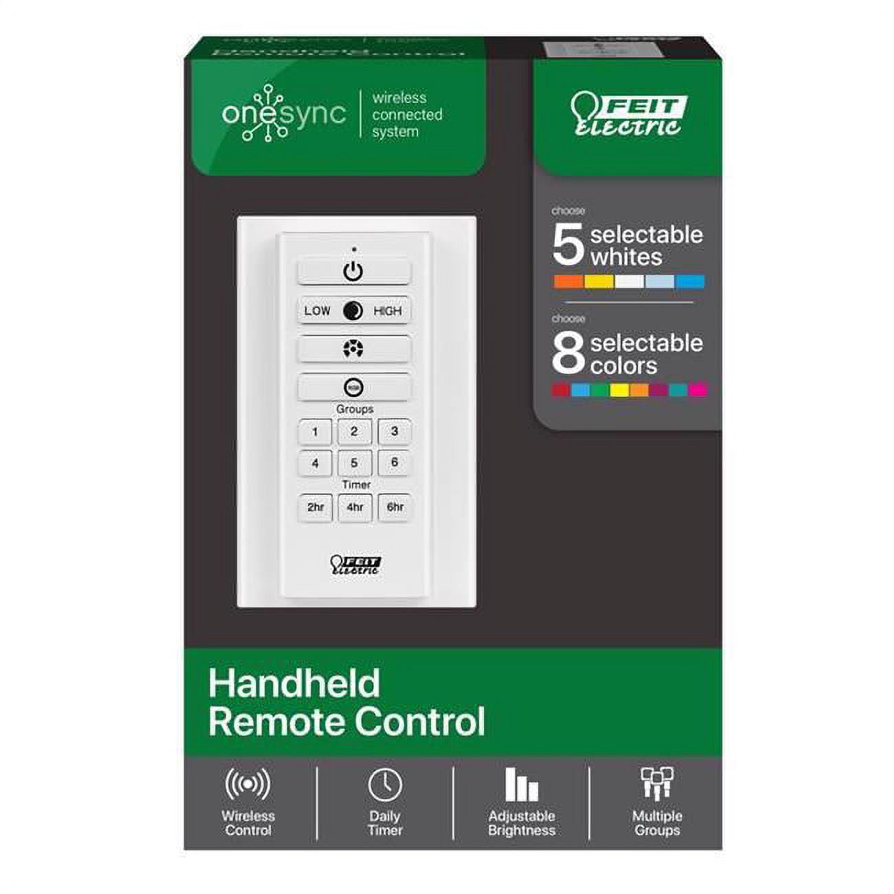 Feit White Wireless Handheld Remote Control