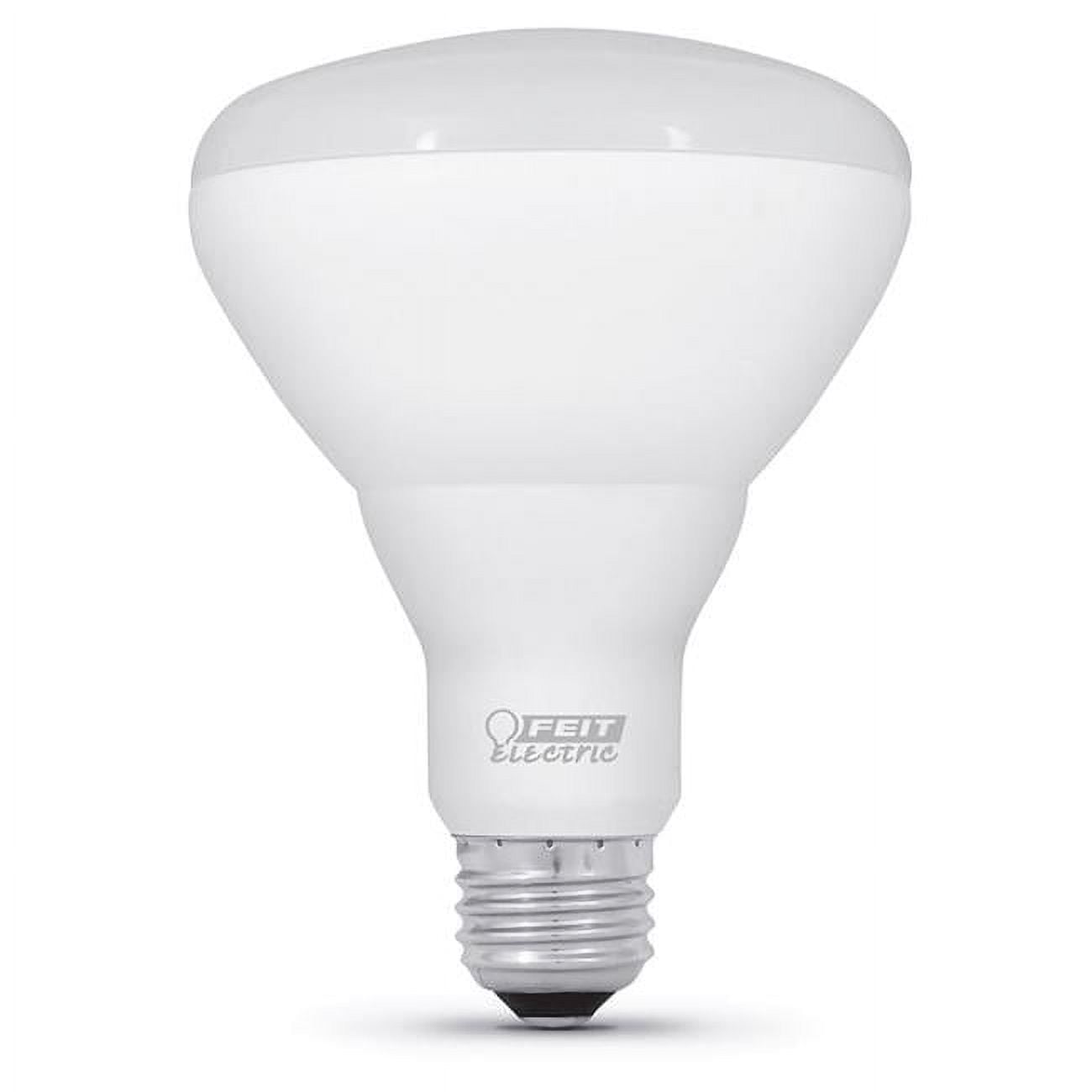 Feit Electric 3019223 60W BR30 E26 Medium Equivalence Adjustable LED Bulb, White - Pack of 12