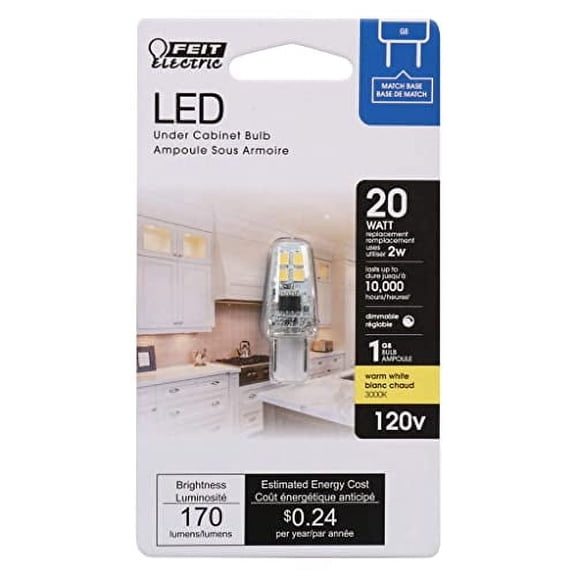 Feit Electric 3421906 2 watts Wedge LED Bulb with 160 Lumens Soft White Specialty 20 watts Equivalence