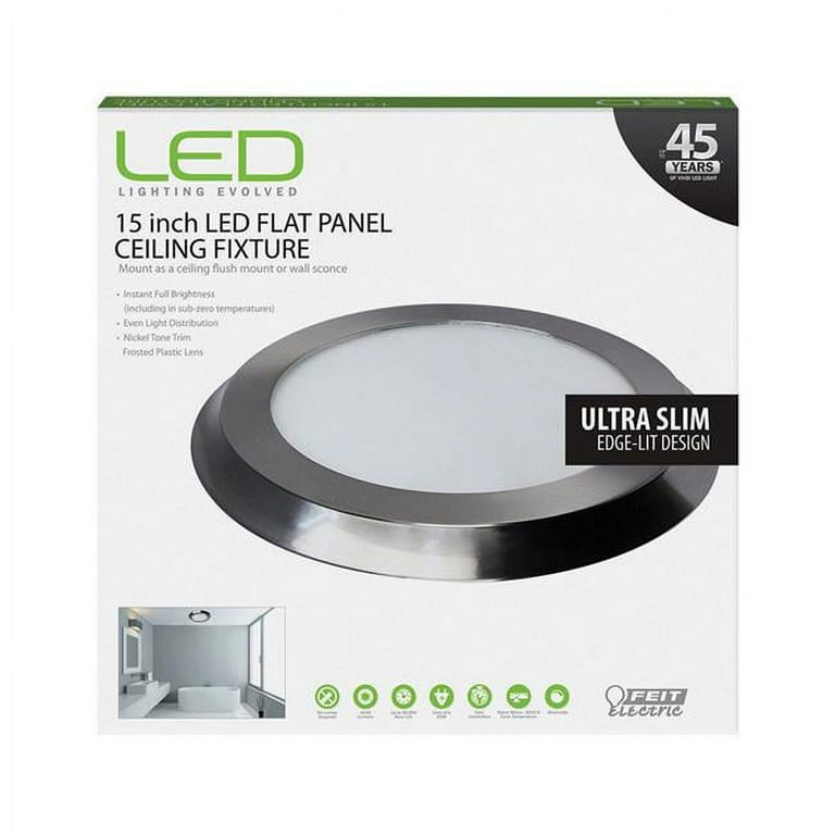 Feit led 15 round adjustable flush mount deals