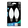 thumbnail image 1 of Feit Electric 3911237 Enhance 3.3W B10 Filament LED Bulb, 300 Lumens - Daylight, 1 of 2