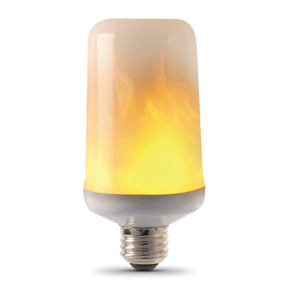 Feit Electric 3W Flame Effect Decorative LED Light Bulb, Non-Dimmable, 1-Pack