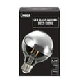 thumbnail image 1 of Feit Electric 4.5 Watt 27K Soft White G25 Bulb Shape Silver LED E26 Medium Base Dimmable, 1 of 2