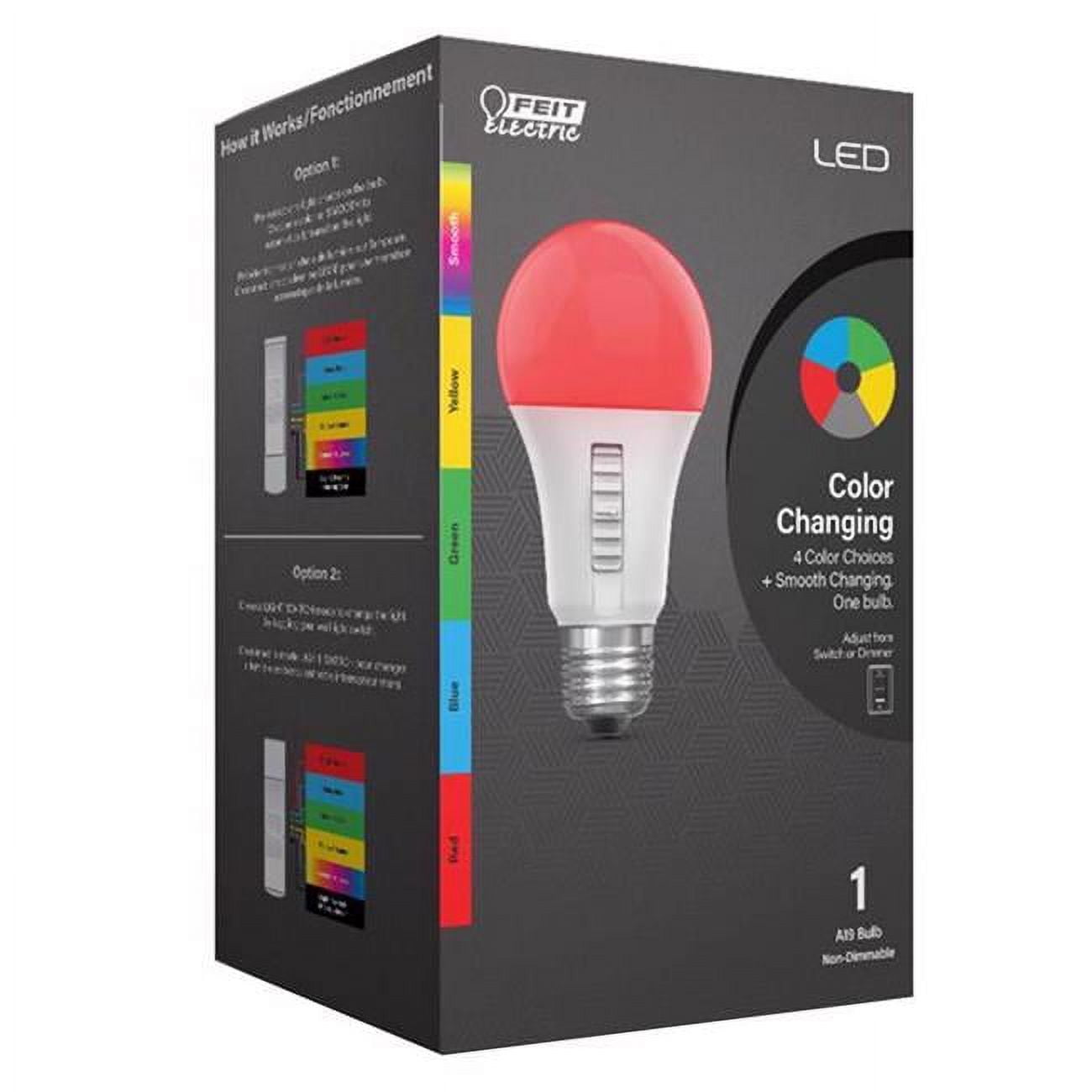 Feit Electric Multi-Color LED Party Bulb with E26 Base